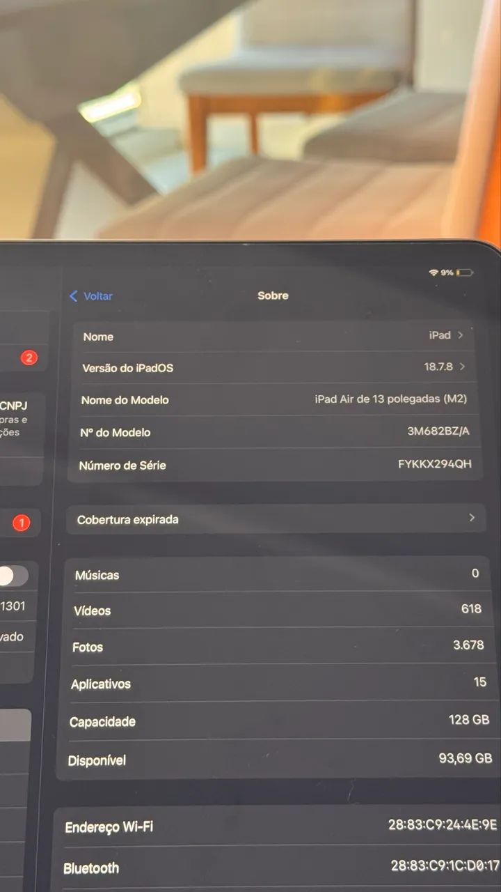 IPAD AIR 6 - 13 polegadas M2  - Foto 4