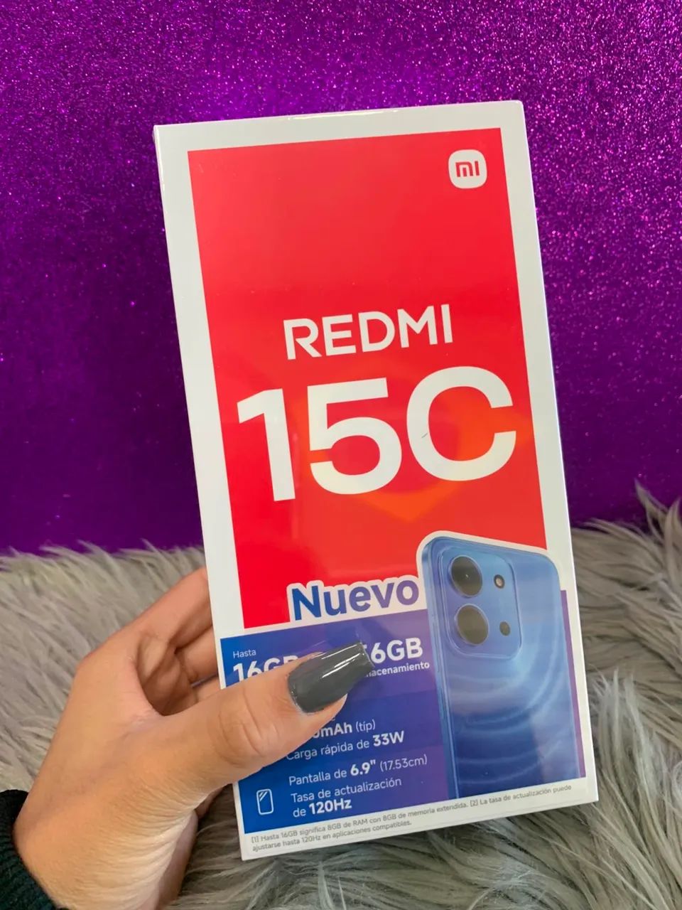 REDMI 15C 8/256GB* VERDE 100% R$1099