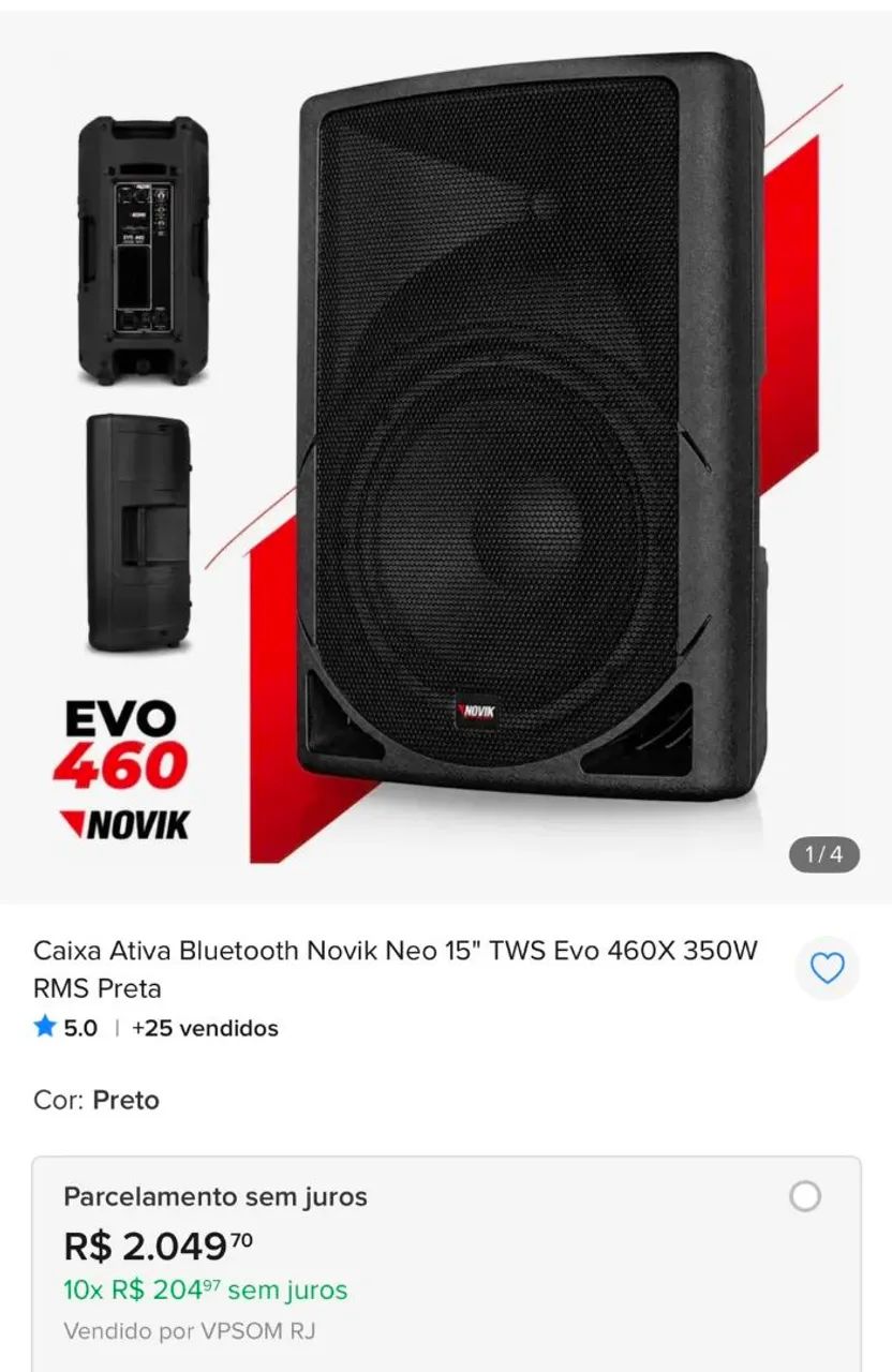 Caixa de som Novik - Foto 3