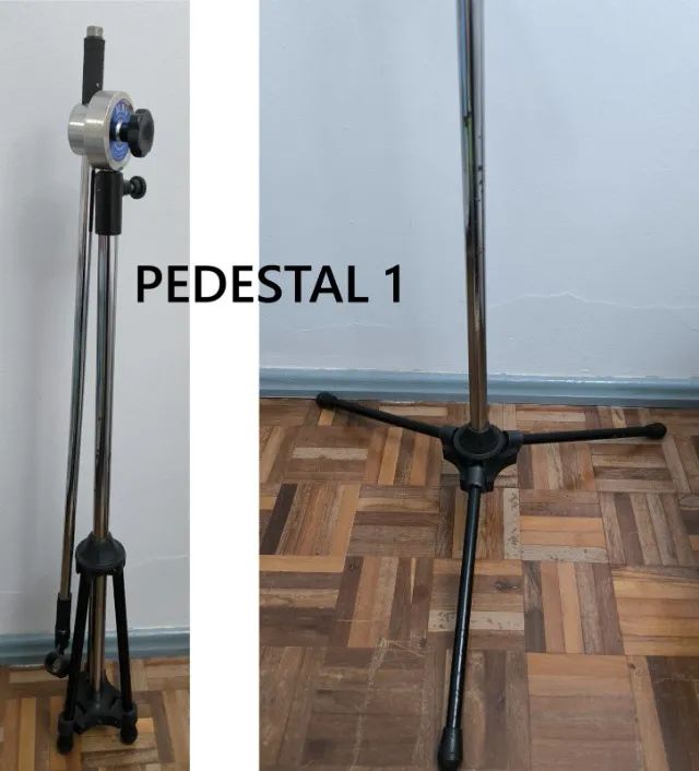 2 pedestais/tripés para microfone441992972013424641
