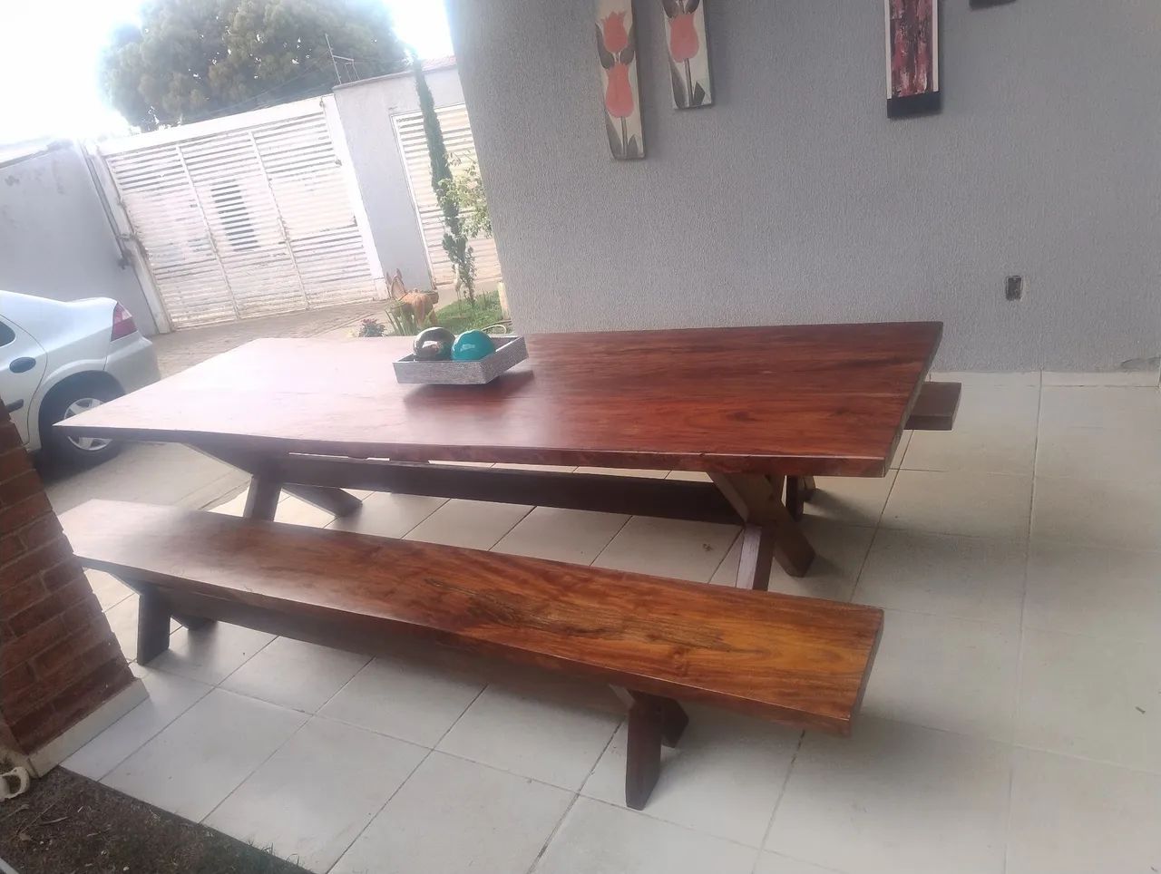 mesa de madeira maciça  - Foto 4
