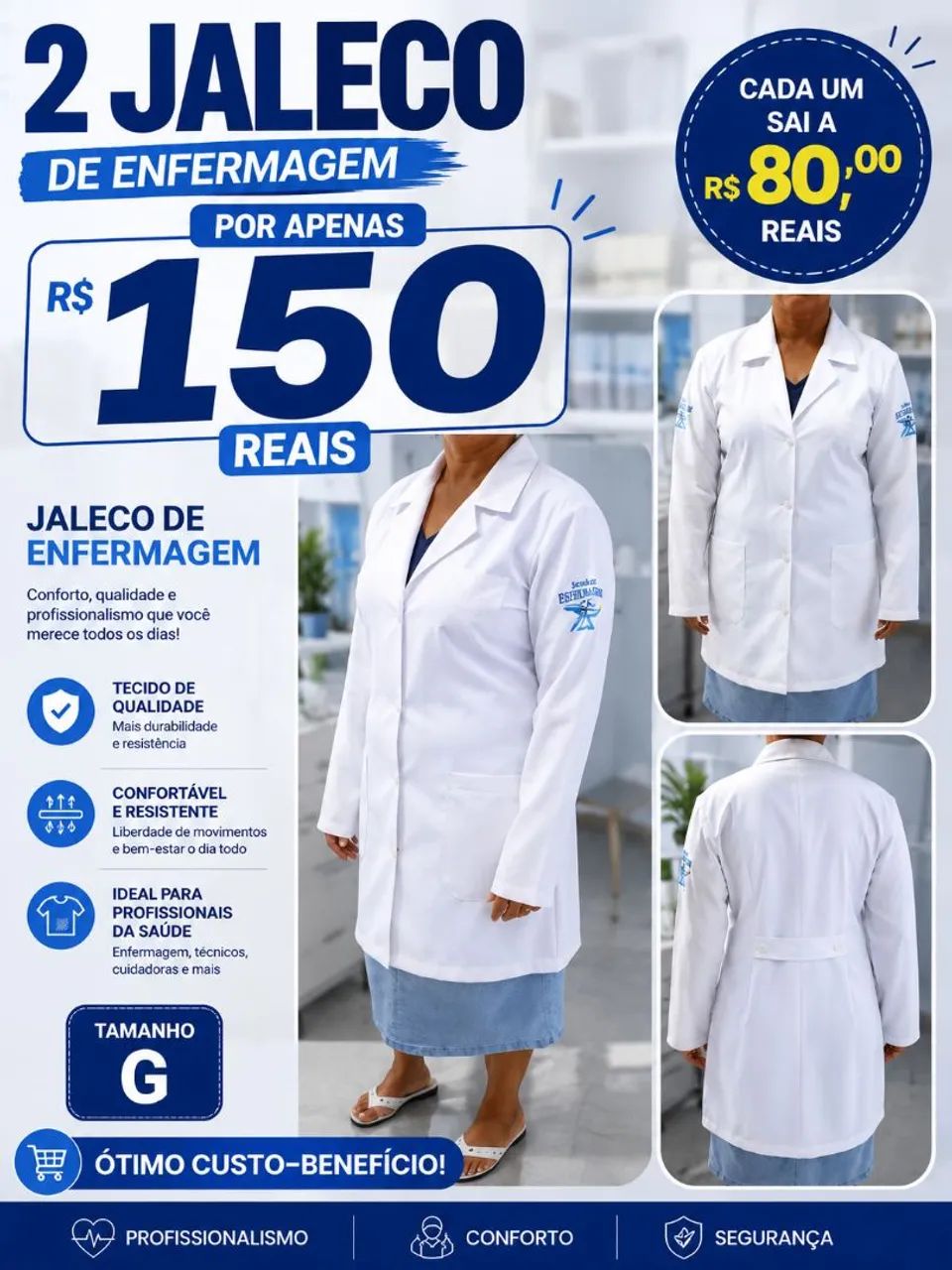 Jaleco enfermagem 