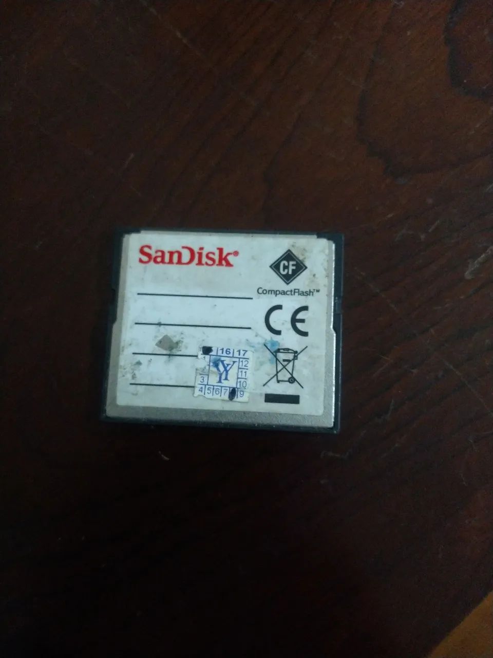 Compact Flash Sandisk 256mb Cartão Memória Usado  - Foto 2