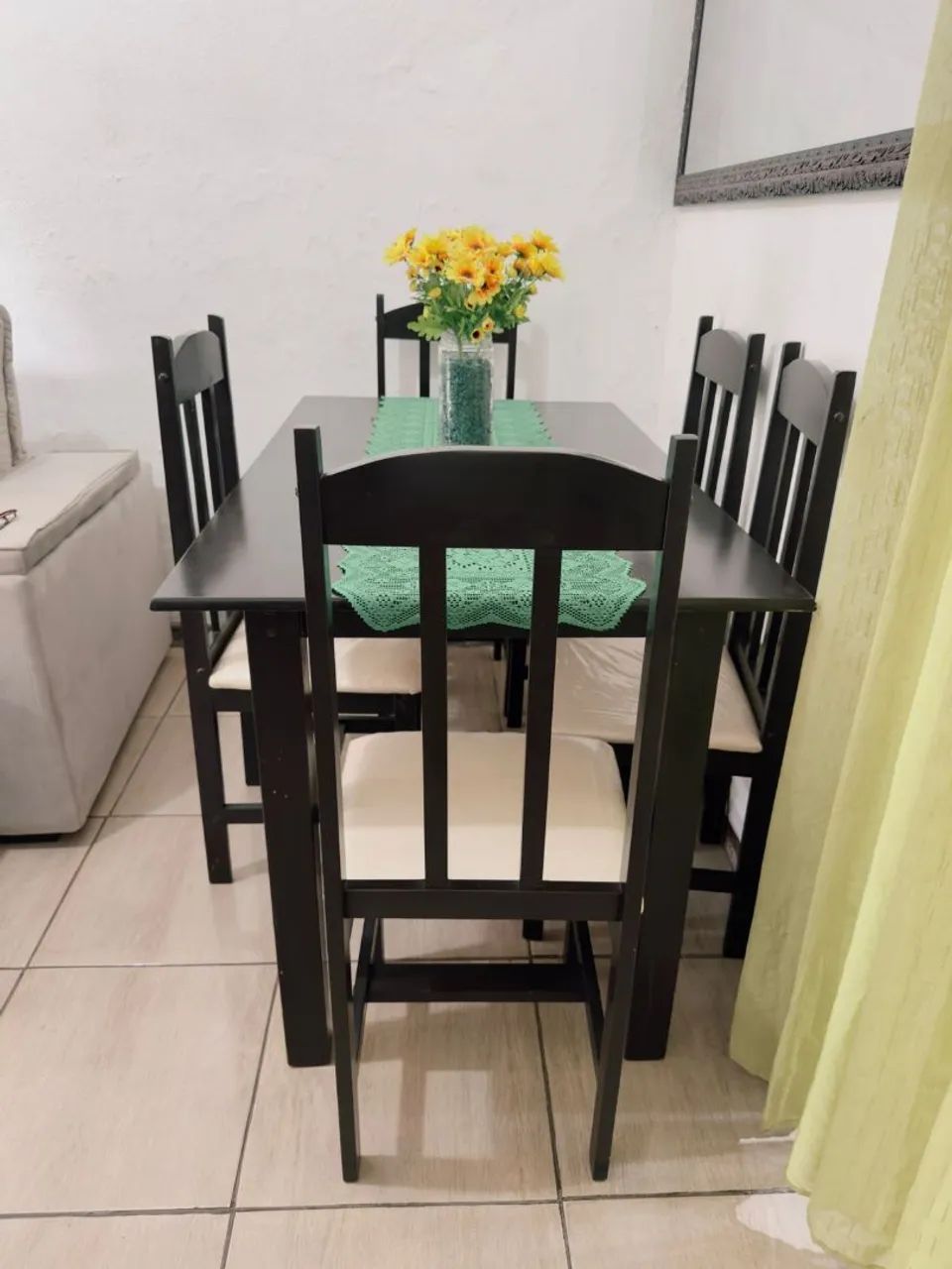 Mesa com 6 cadeiras esrado de novo - Foto 3