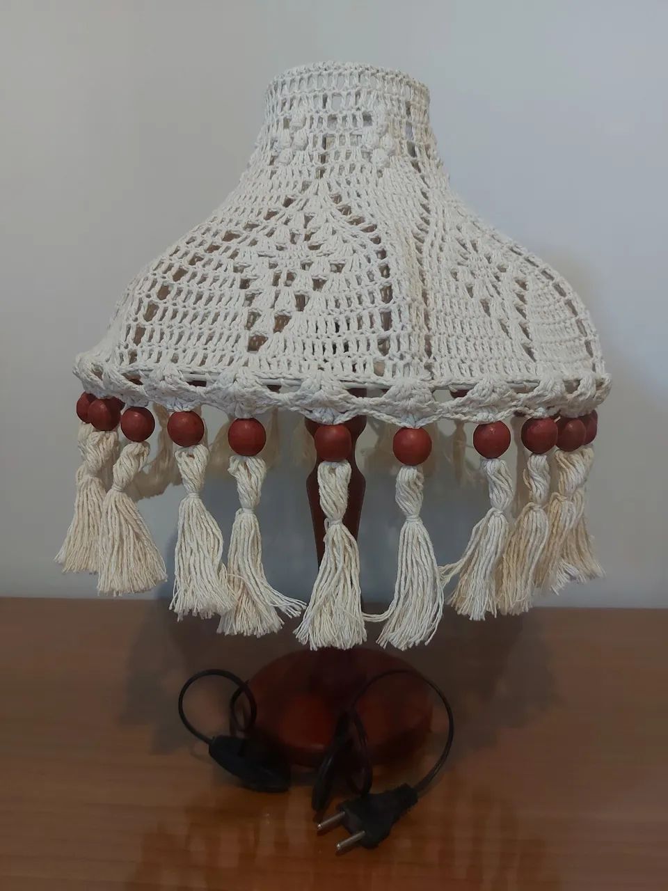 Abajur em crochê - Foto 2