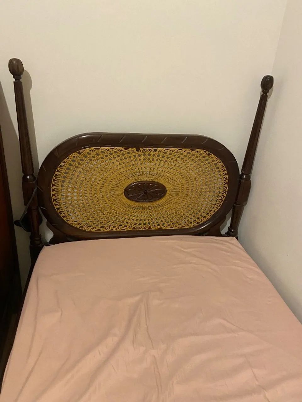 Cama solteiro madeira 