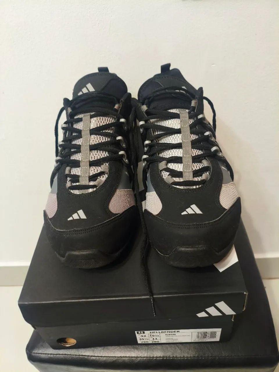 Adidas hellbender 43 preto e prata - Foto 2