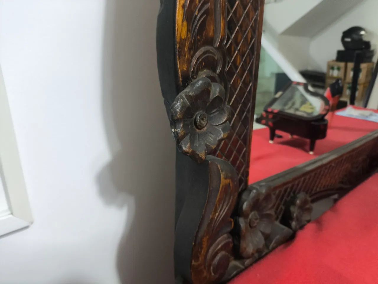 Espelho Rústico bem antigo - Foto 4