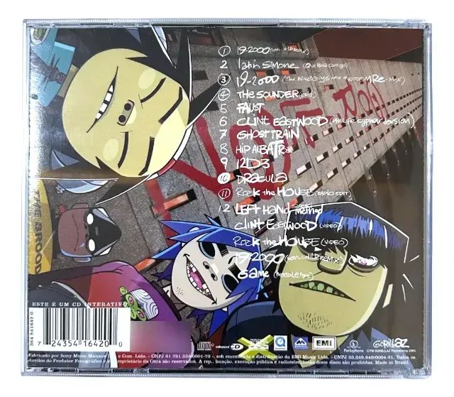 Gorillaz - G Sides "CD Enhanced" Versão Brasileira com Videoclipes e Game da Noodle - Foto 2