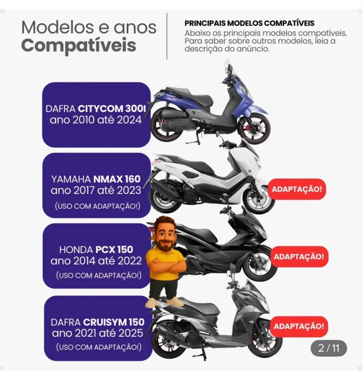 Par Amortecedor PCX 2014 a 2022 - Foto 4