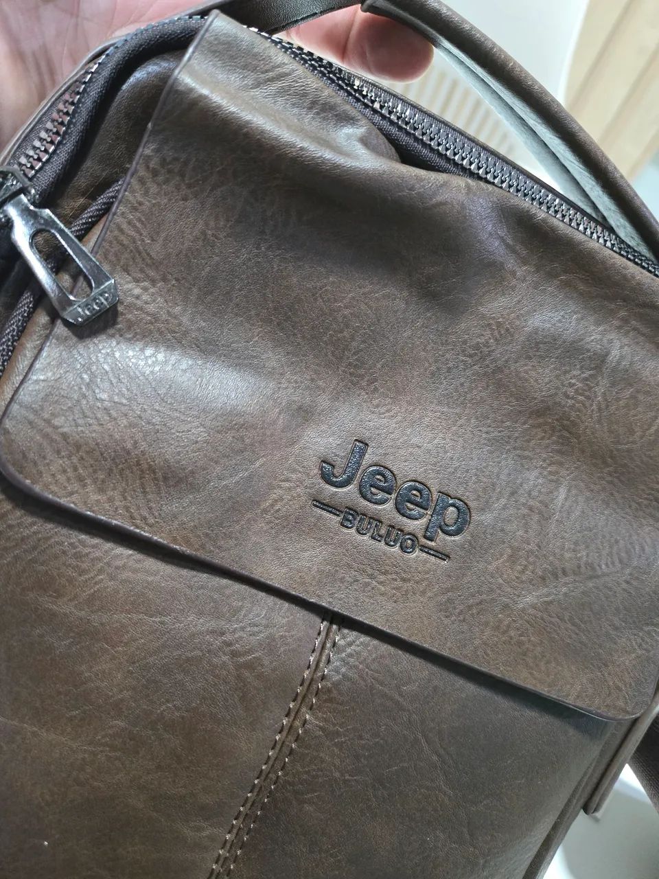 Bolsa de Couro Jeep nova