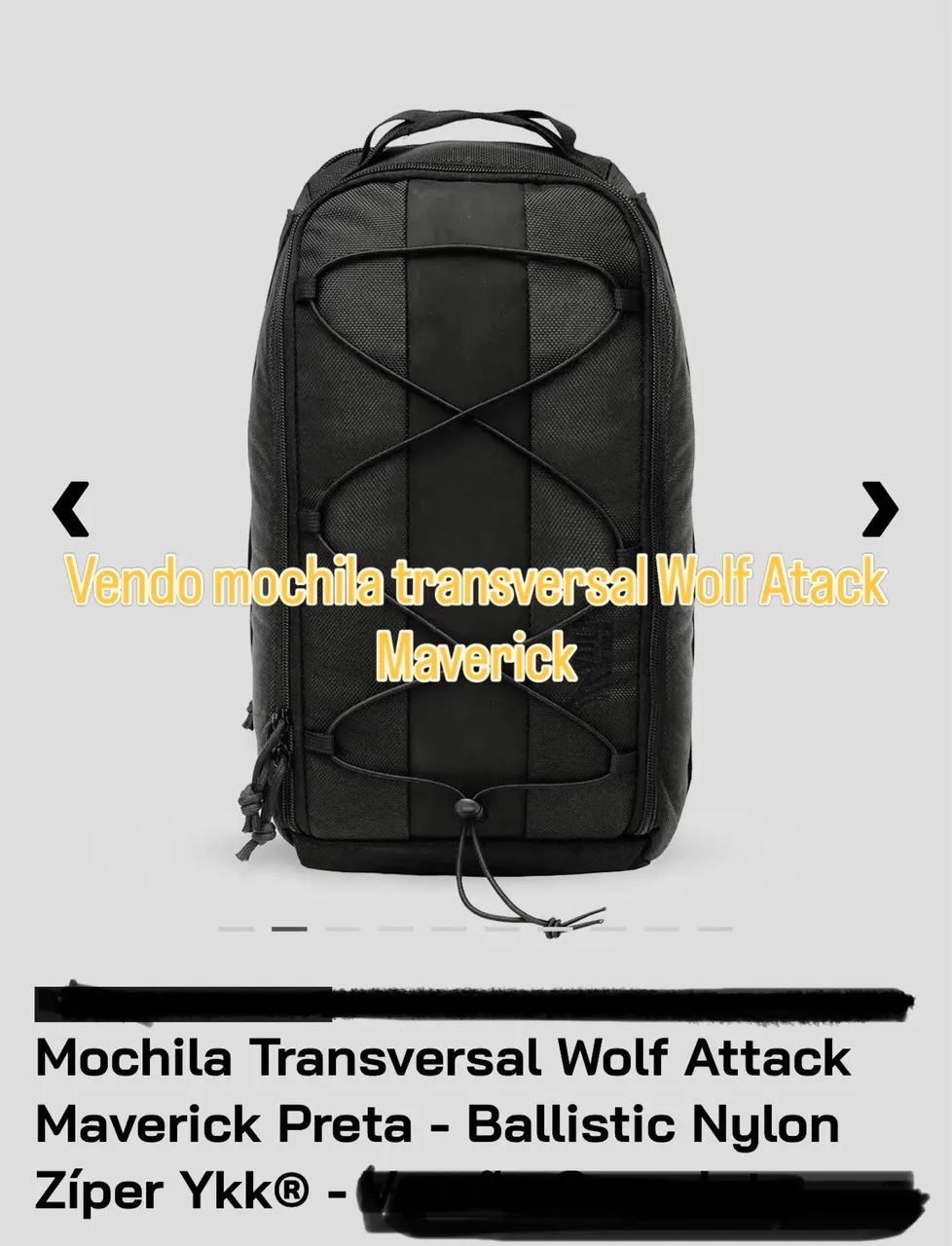 Vendo mochila Wolf Attack Maverick