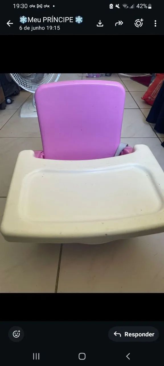 Cadeira alimentação  - Foto 2