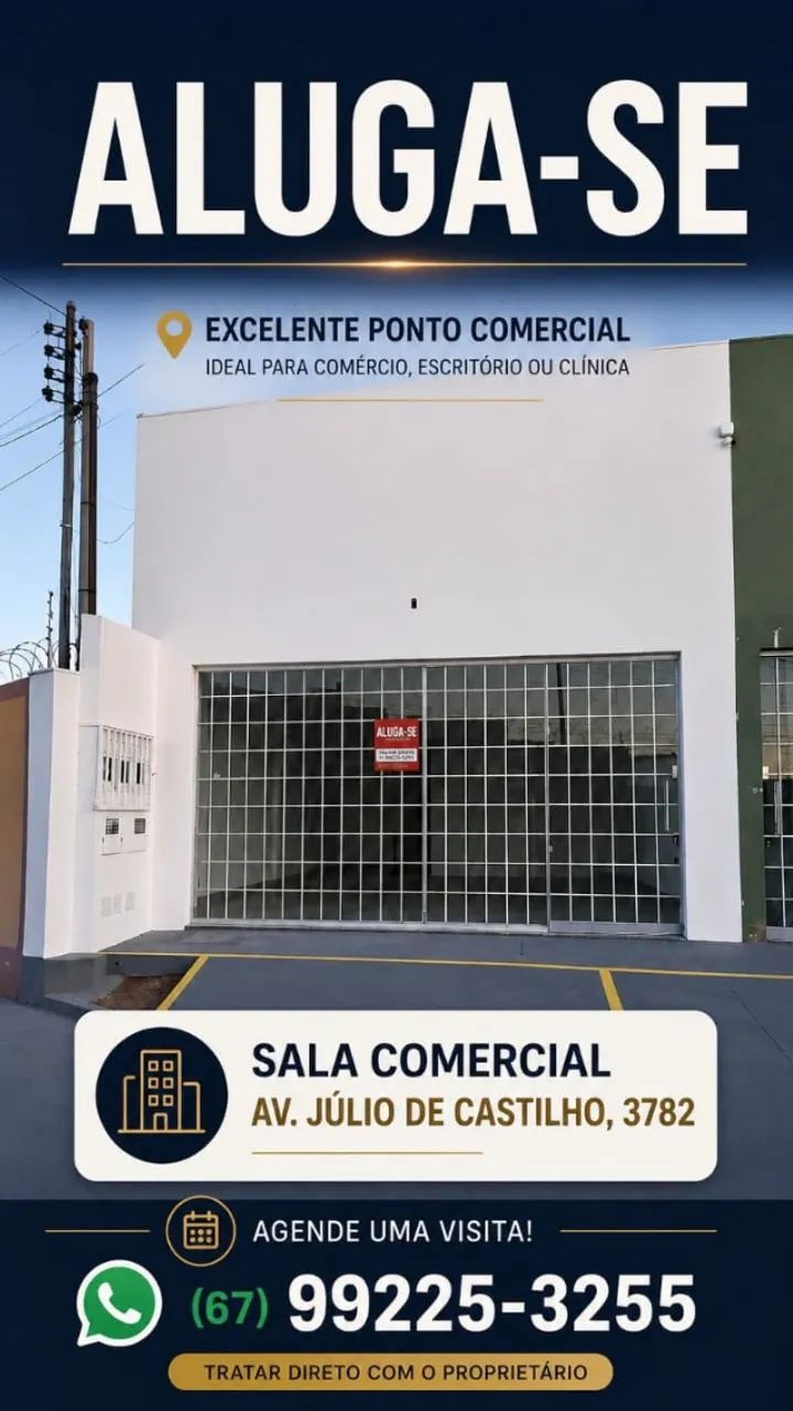 SALA COMERCIAL PARA LOCAÇÃO - Av. Júlio de Castilho, 55 m²