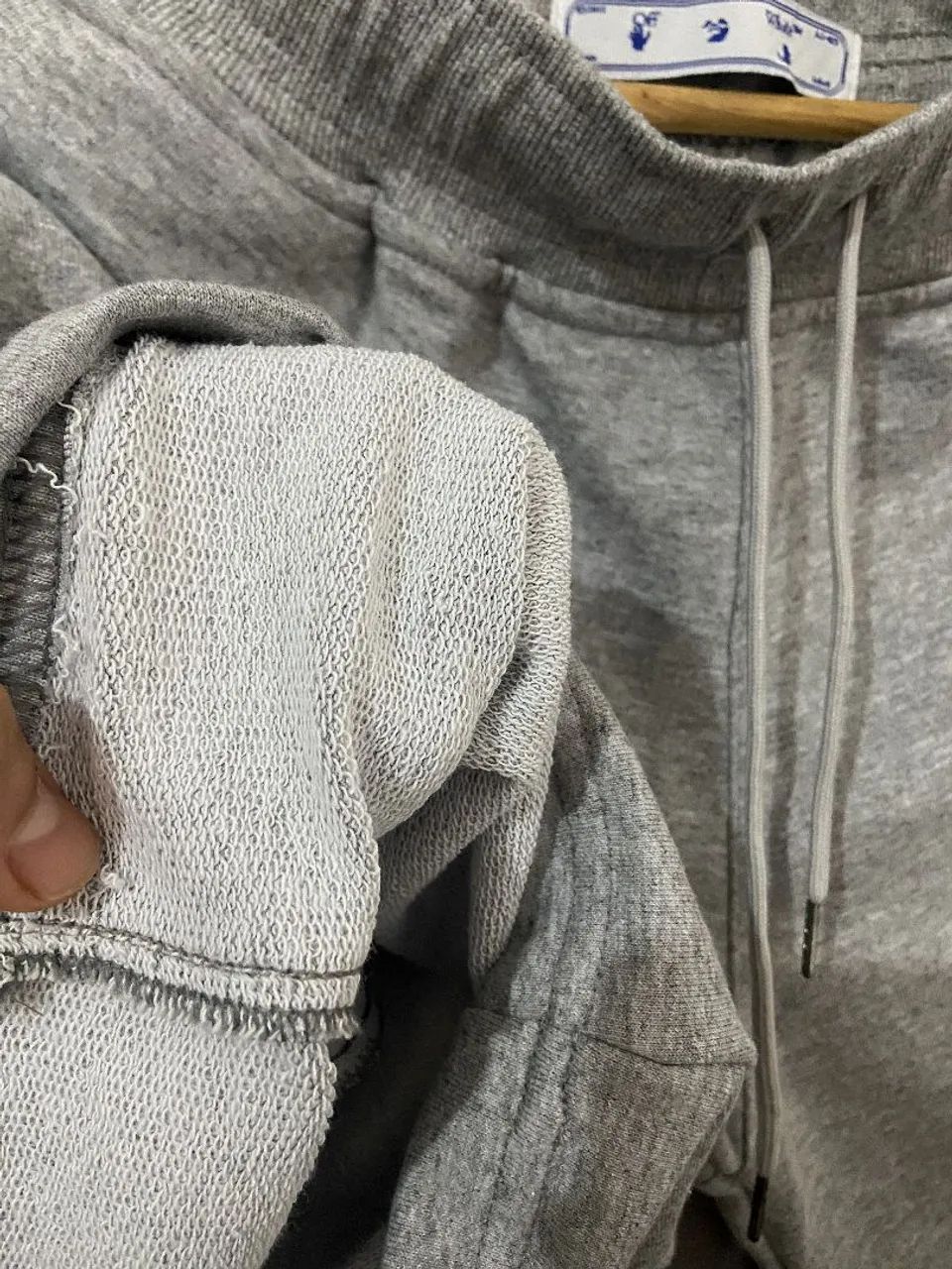 Shorts Off-White Grey Logo Sweat - Foto 4