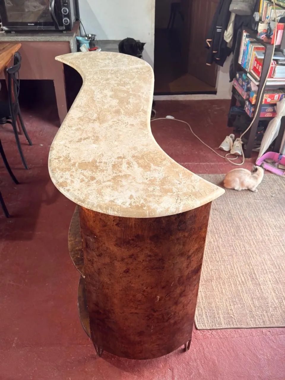 Bar Artesanal Vintage com Pedra e 4 Banquetas - Foto 3
