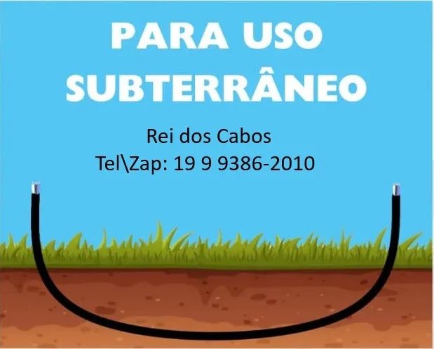 Cabo pp de aluminio 3 x 16mm cabo power para ser aterrado direto ao solo