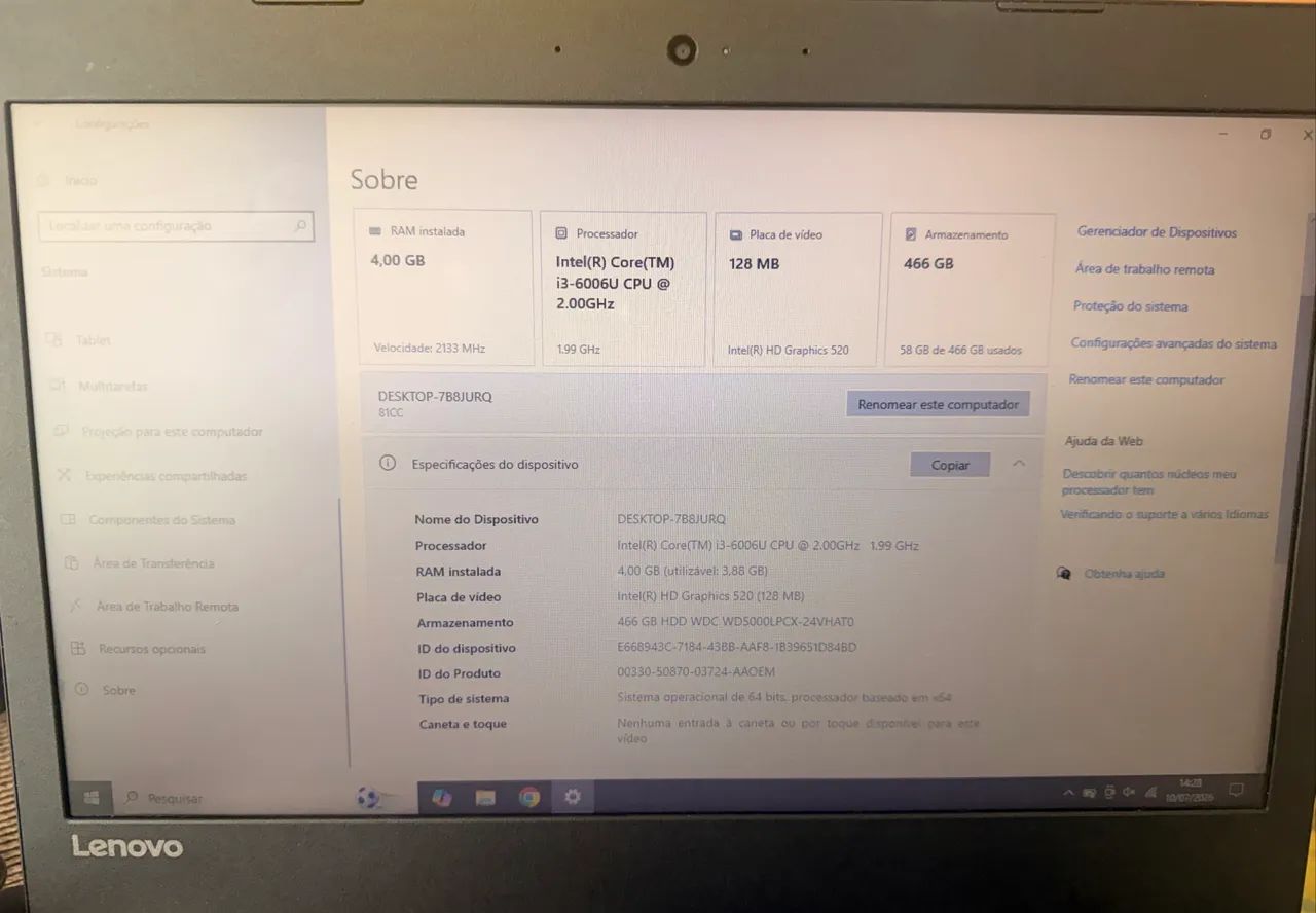 Notebook Lenovo  - Foto 2