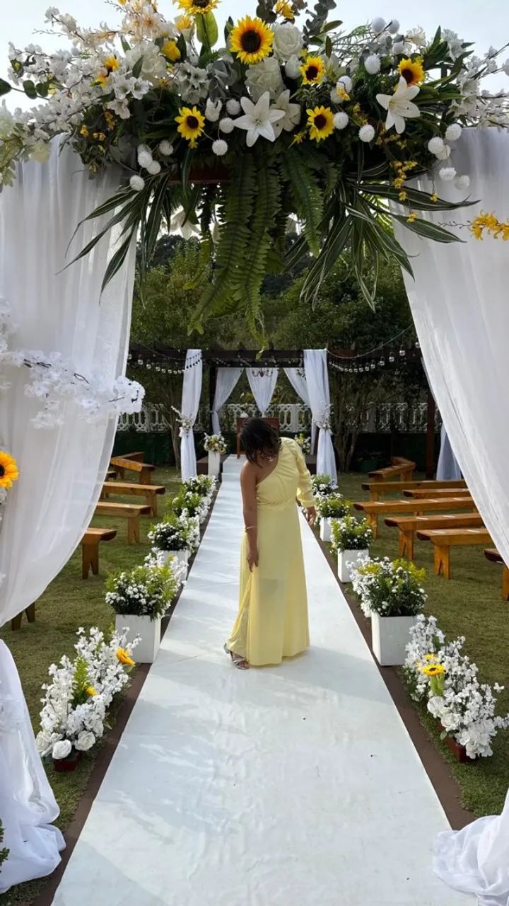 vestido de festa amarelo - Foto 2