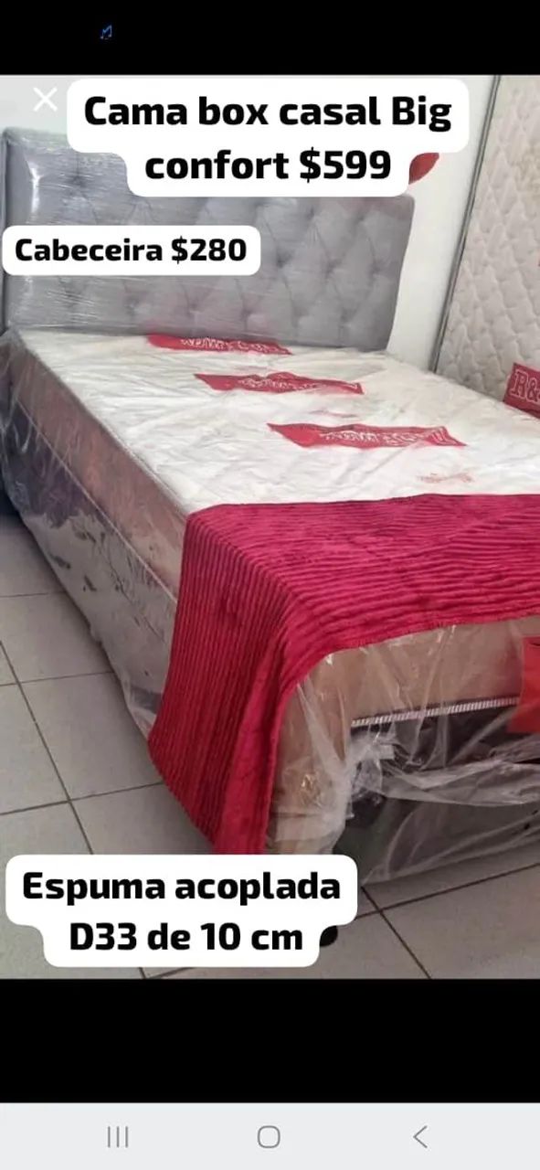 CAMA BOX CASAL E SOLTEIRO PRONTA ENTREGA  - Foto 5
