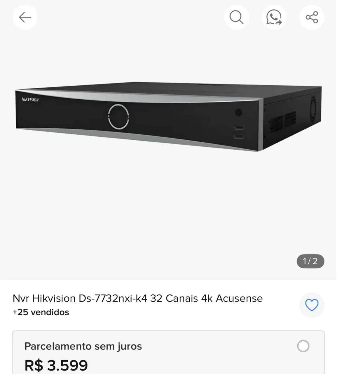 NVR HikVision Model: DS-7732NXI-K4 - Foto 3
