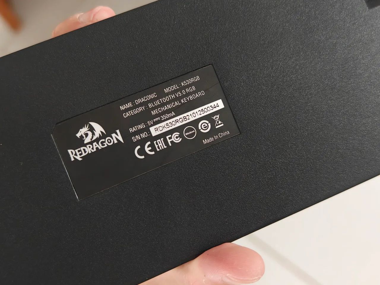 Teclado Mecânico Redragon K530RGB 60% Bluetooth/Cabeado - Leia o anúncio