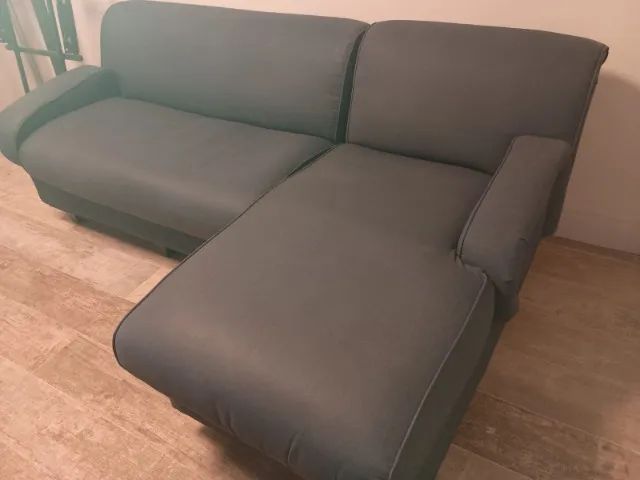 Sofa 3 lugares semi-novo com Chaise e tecido Acquablock-Impermeavel - Foto 5