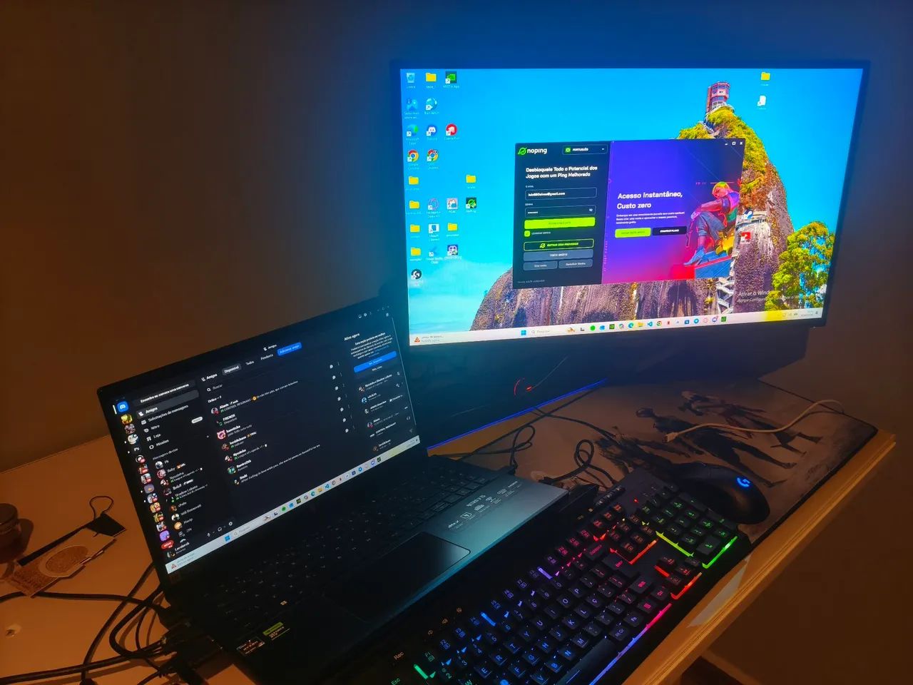 Notebook Acer nitro v15 Ryzen 7 RTX 4050