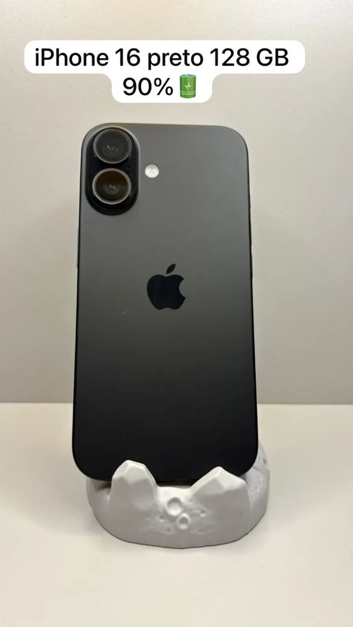 iPhone 16 128Gb Preto Semi novo