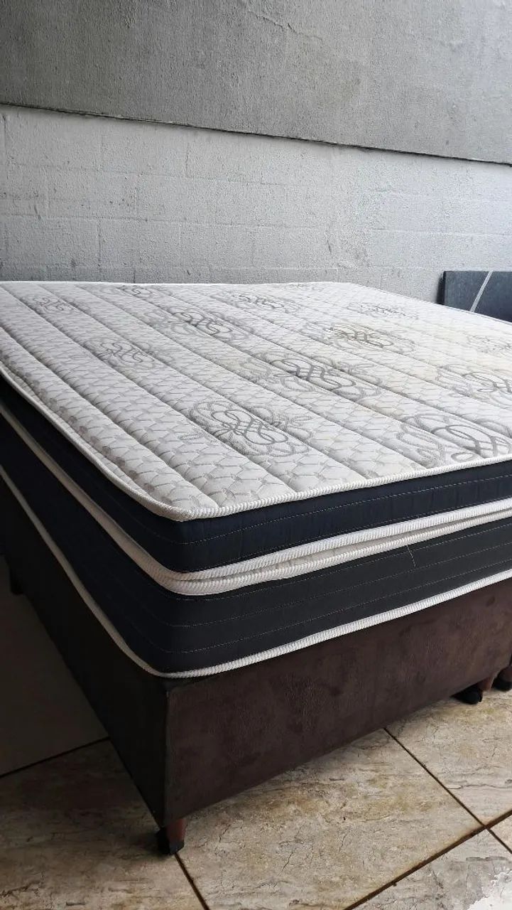 Cama box King - Faço Entrega  - Foto 2