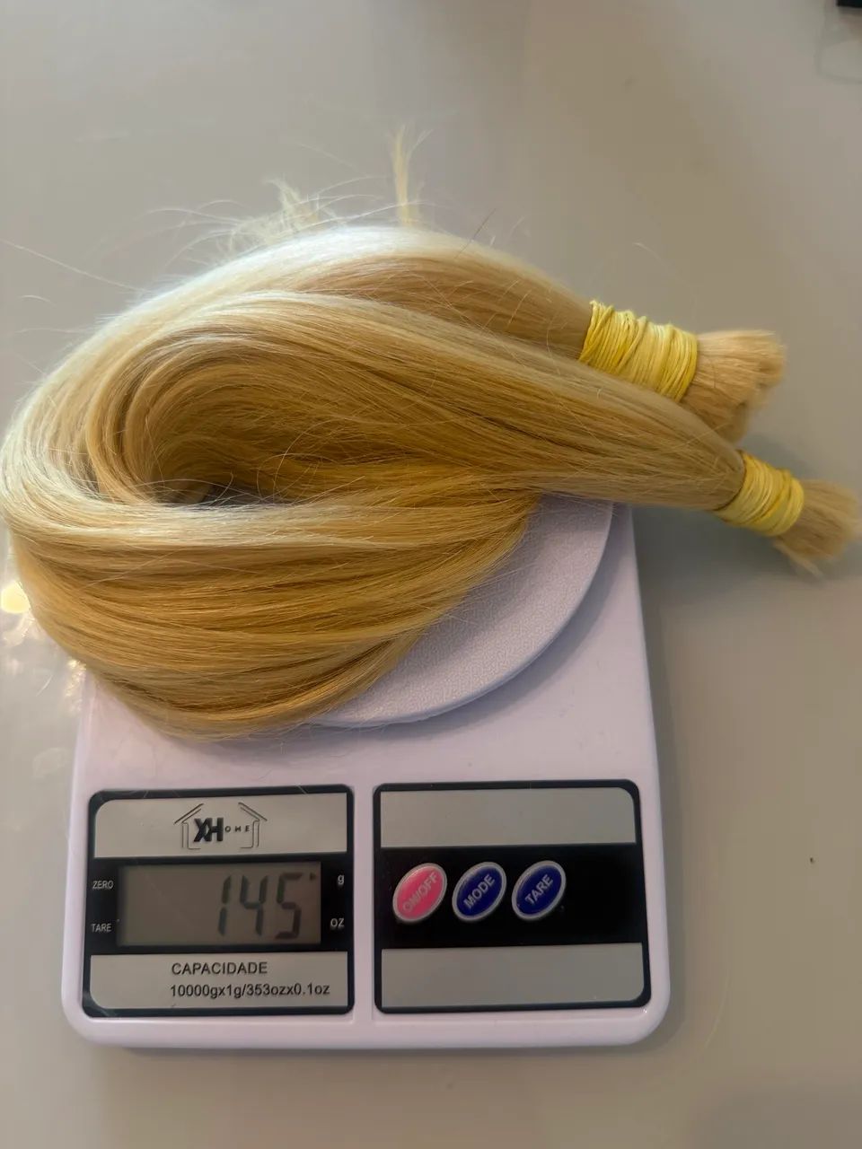 Cabelo Brasileiro 100% Humano Loiro Perfeito  - Foto 2