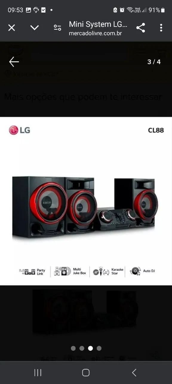 Som Mini System  LG XBOOM CL 88 - Foto 2