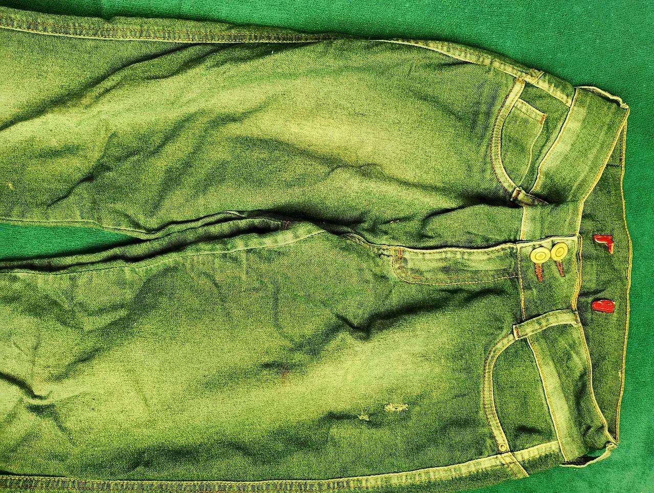 CALÇA JEANS VERDE VAN GUITAR - Foto 2
