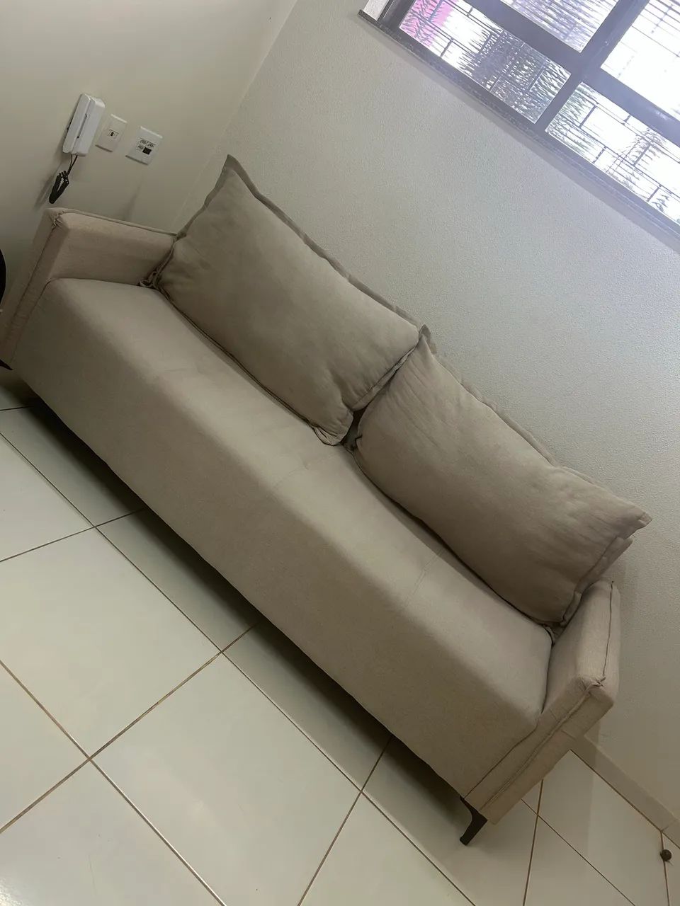 Sofá de linho living 