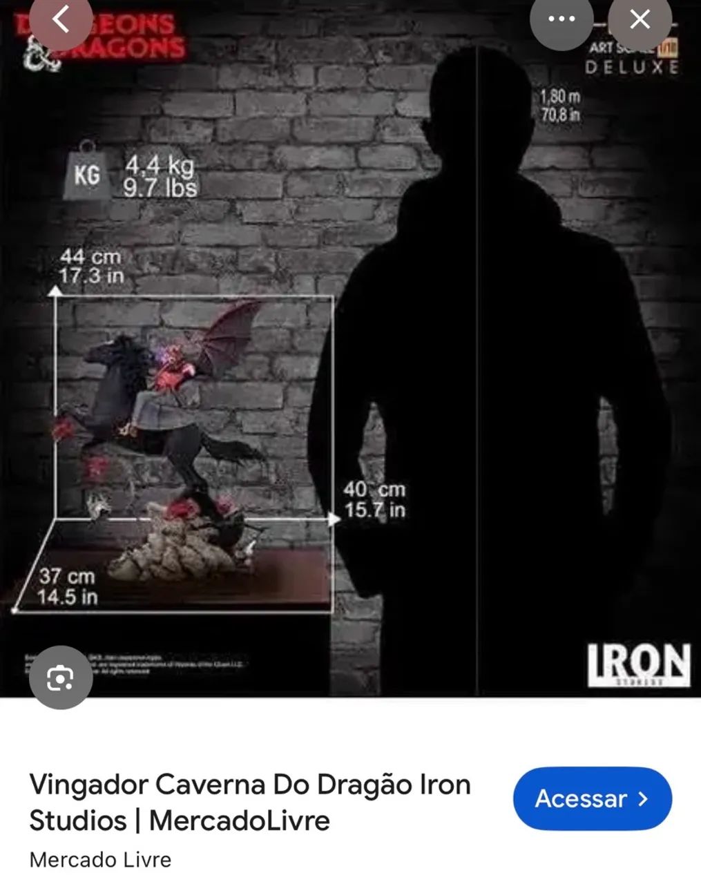 Vingador da Caverna do Dragão - Iron Studios - 1/10 - Foto 3