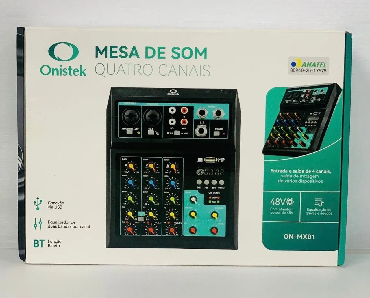 Mesa de som 4 canais  - Foto 3