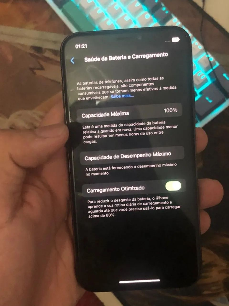 Iphone X impecável pouco usado 256GB (face id com defeito) - Foto 3