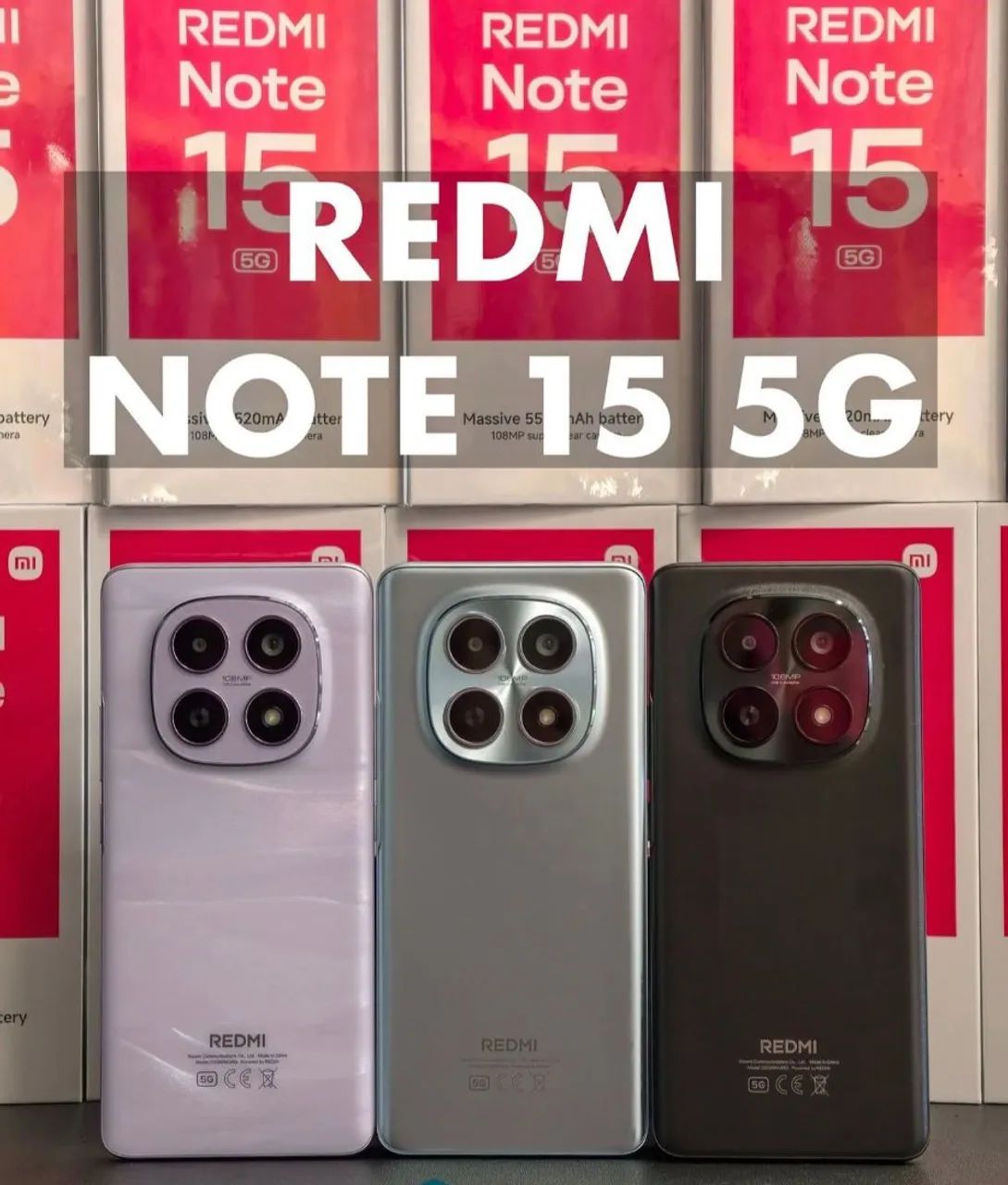 Redmi Note 15 5G 256/8 NFC Global Lançamento 