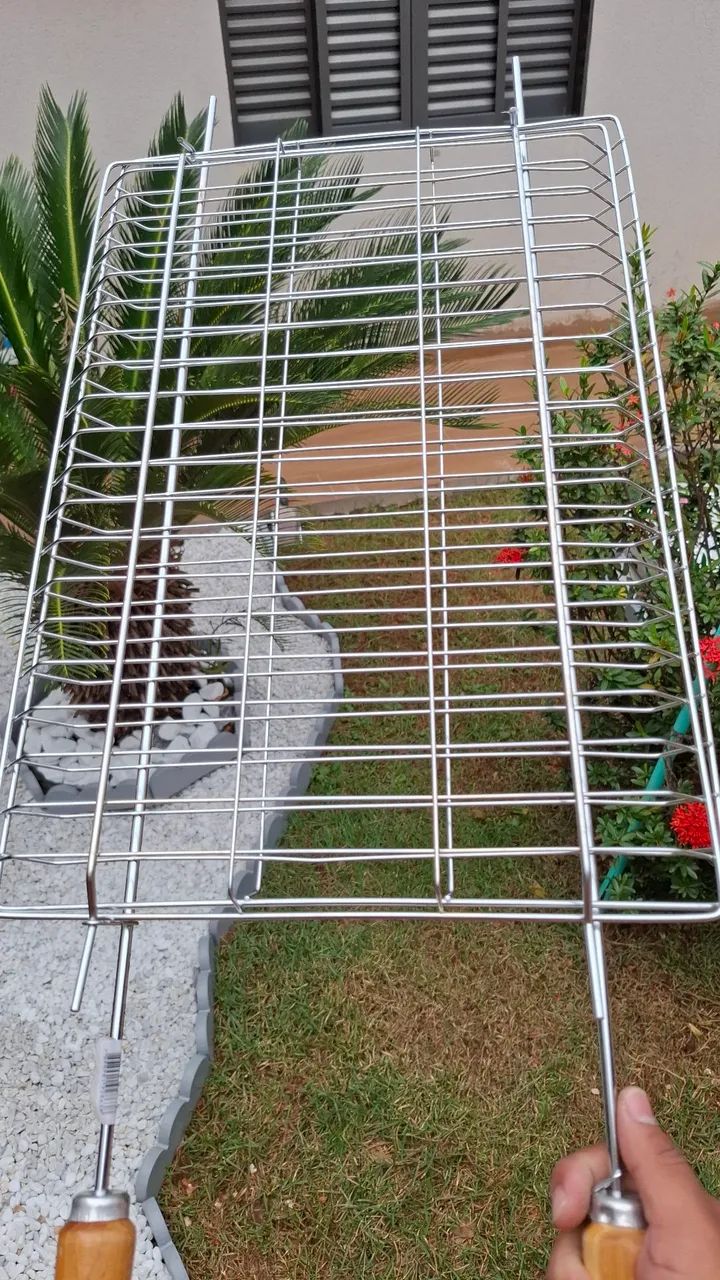 Grelhas para churrasqueiras em alumínio,grelha moeda,e grelha com grade. - Foto 4