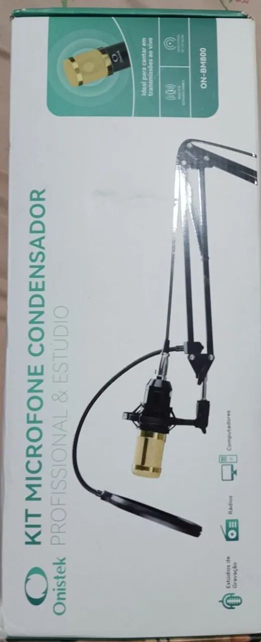Interface de áudio Behringer Umc22 + Bm800 + Acessórios  - Foto 5