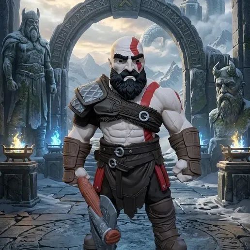 Kratos em 3D