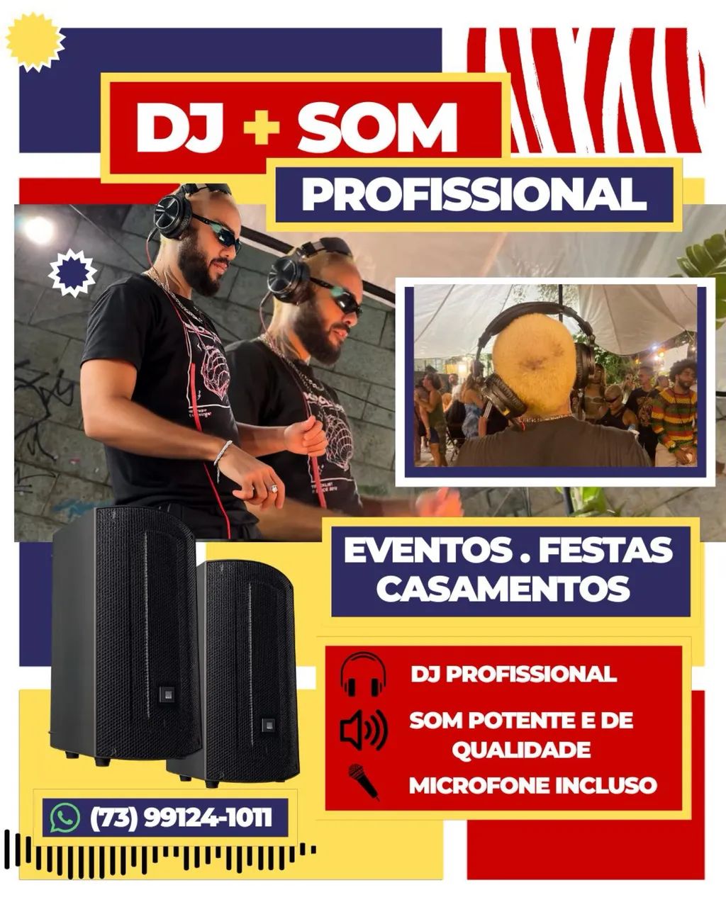 Aluguel de som profissional + DJ