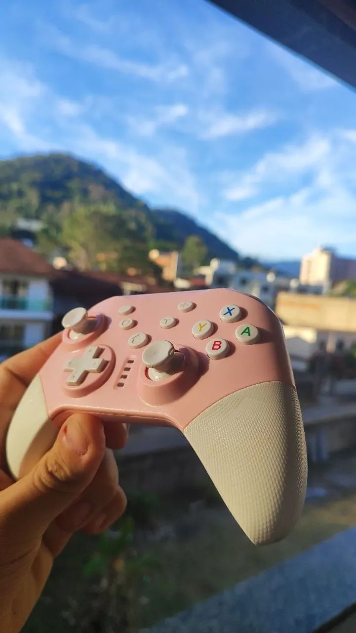 Controle modelo xbox Rosa  - Foto 3