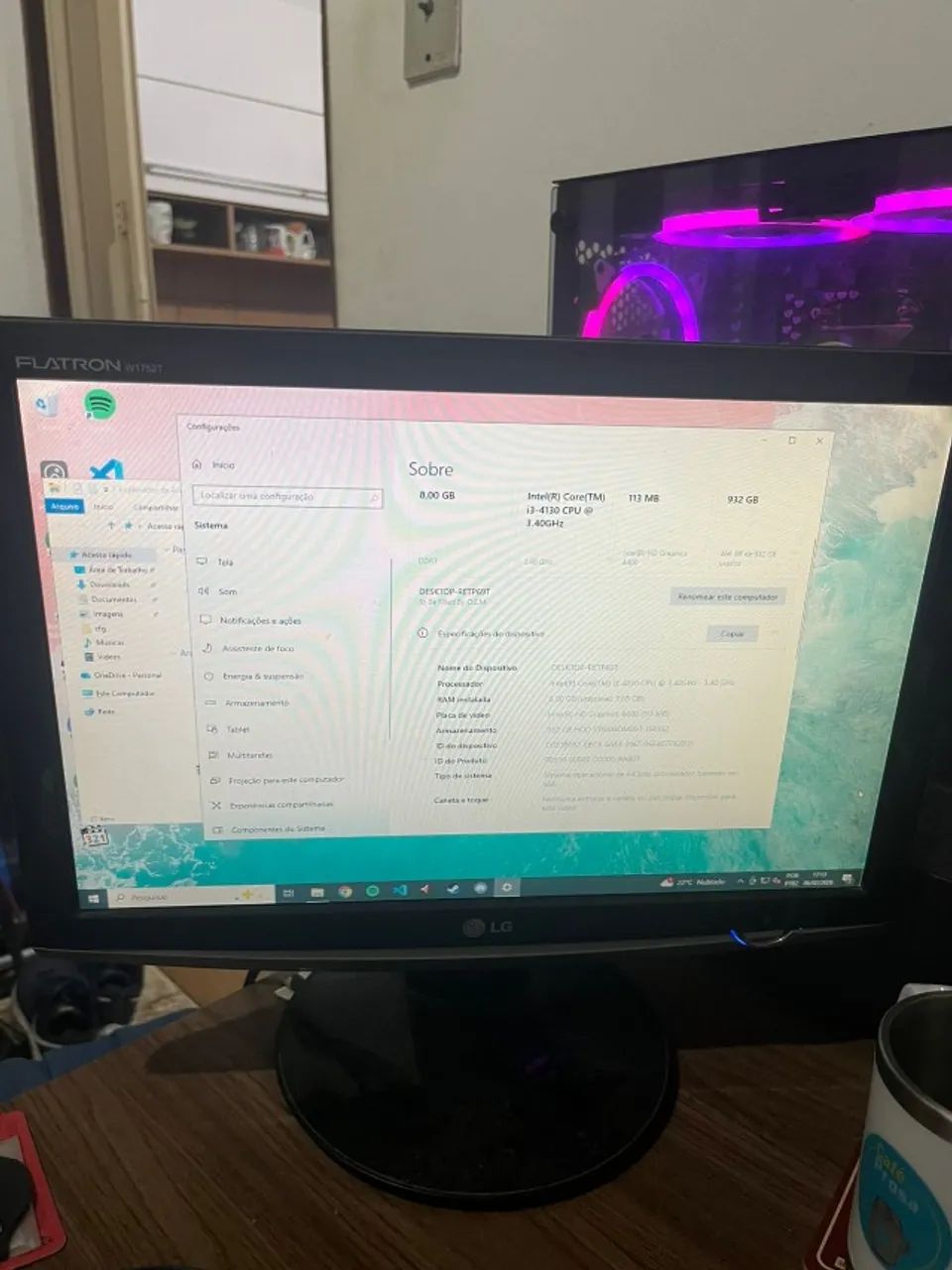 Computador i3 COM MONITOR LCD