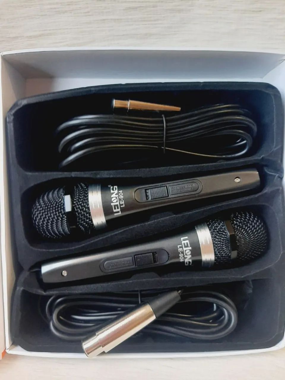 Microfone profissional duplo com fio / SUPER OFERTA IMPERDÍVEL  - Foto 2