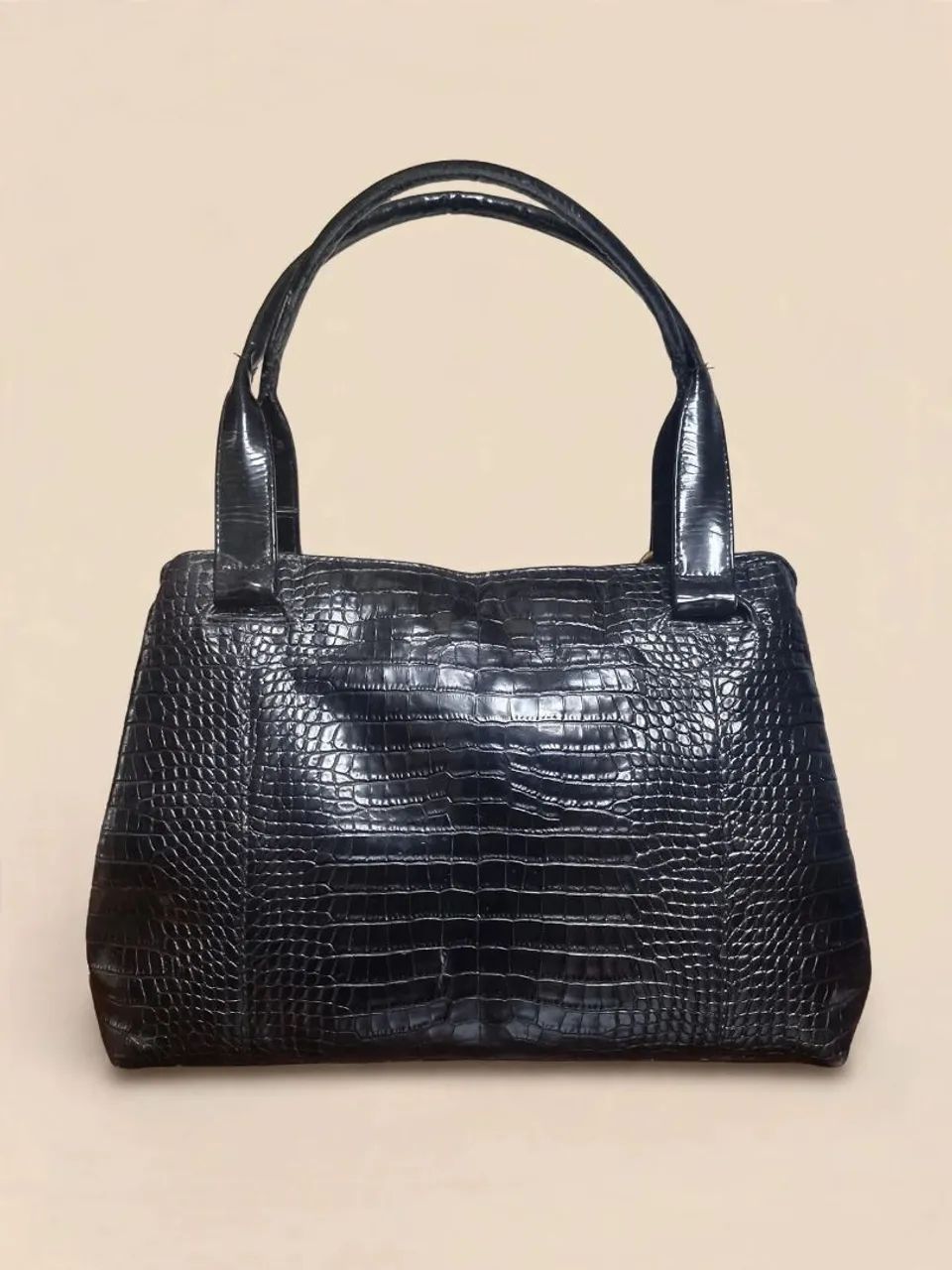 Bolsa Corello couro croco verniz - Foto 5