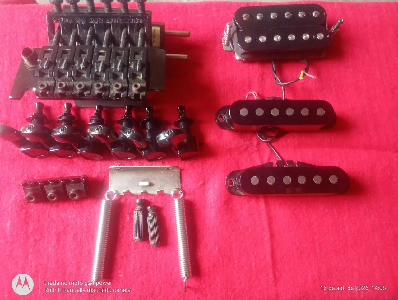Kit ponte completa tarraxas e captadores HSS 