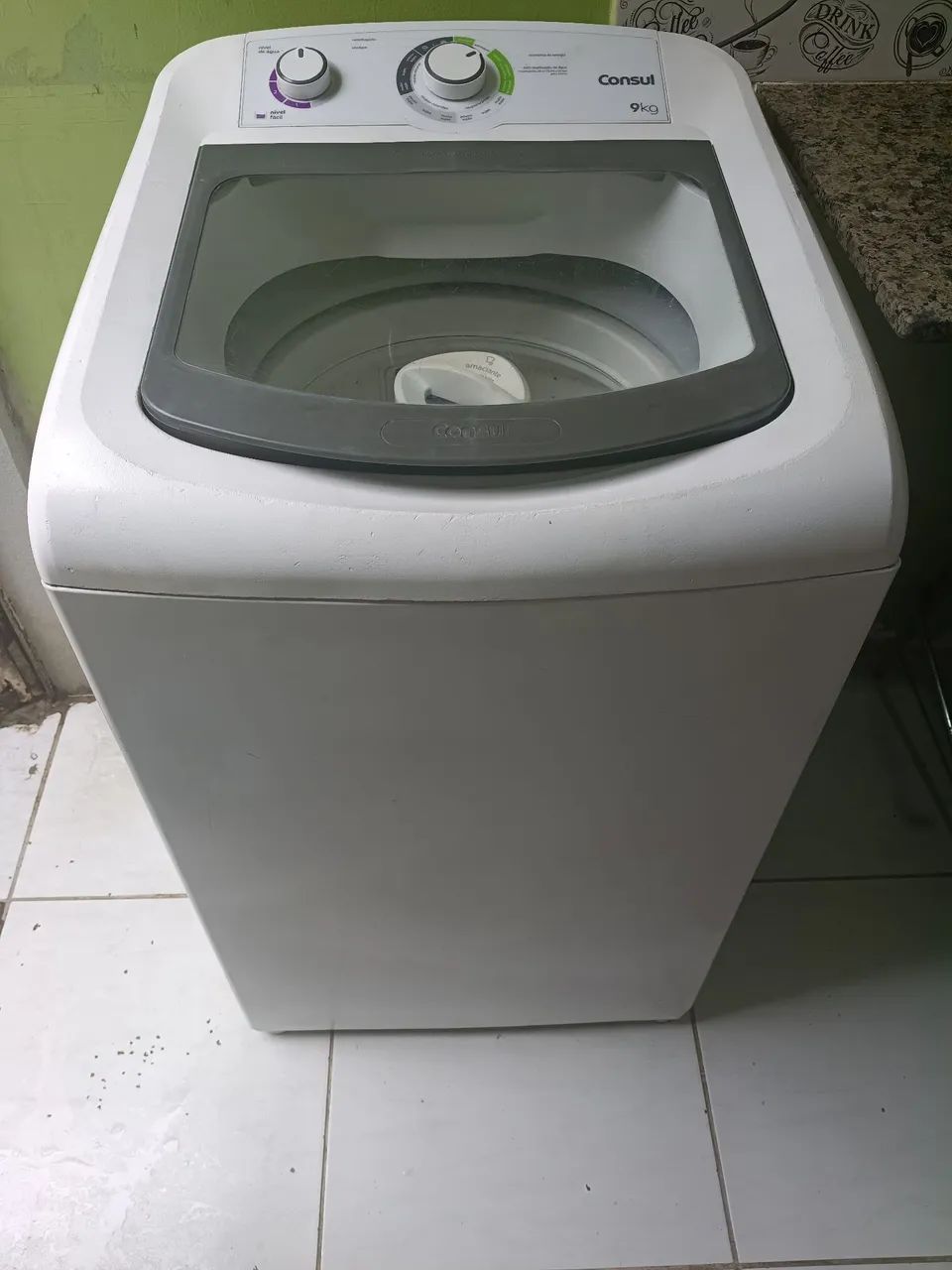 Máquina de lavar Consul 9 KG funcionando perfeitamente