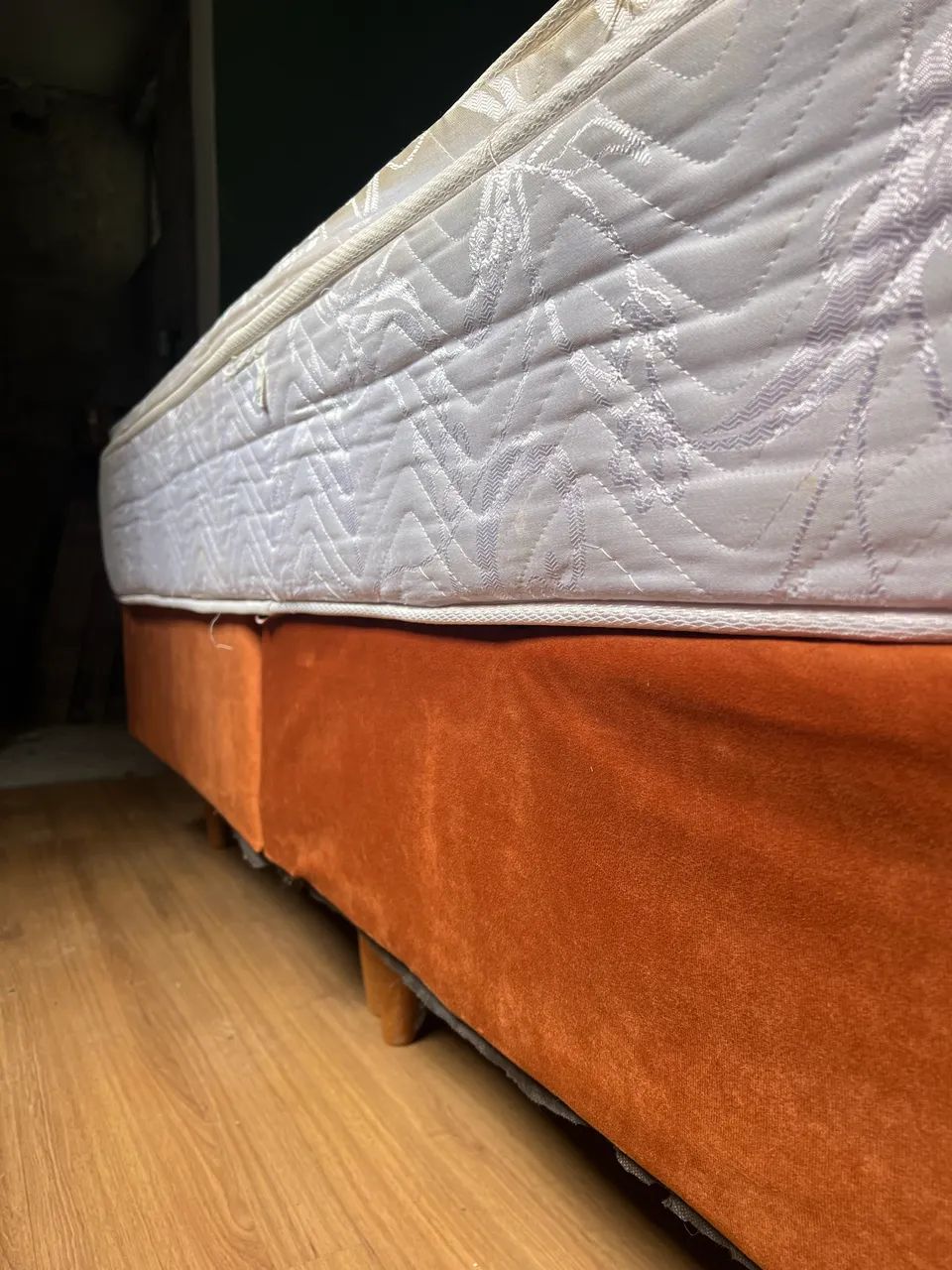 Cama Box Queen Size Bipartida + Colchão - Foto 3