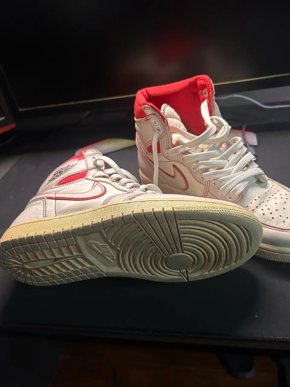 Jordan 1 high branco  - Foto 4